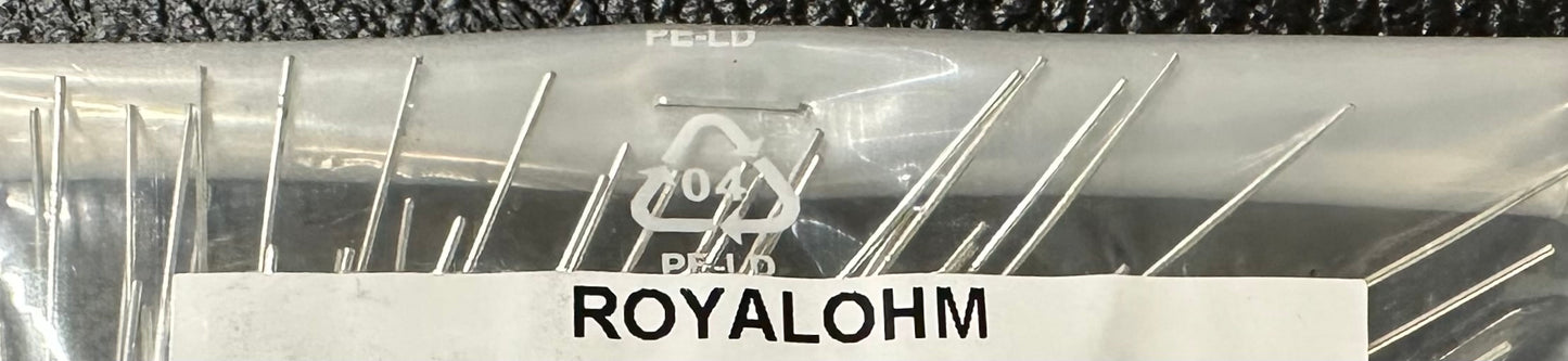 ROYAL OHM 1.5K Ohm 1 WATT Carbon Film resistors (bag of 100 pieces)