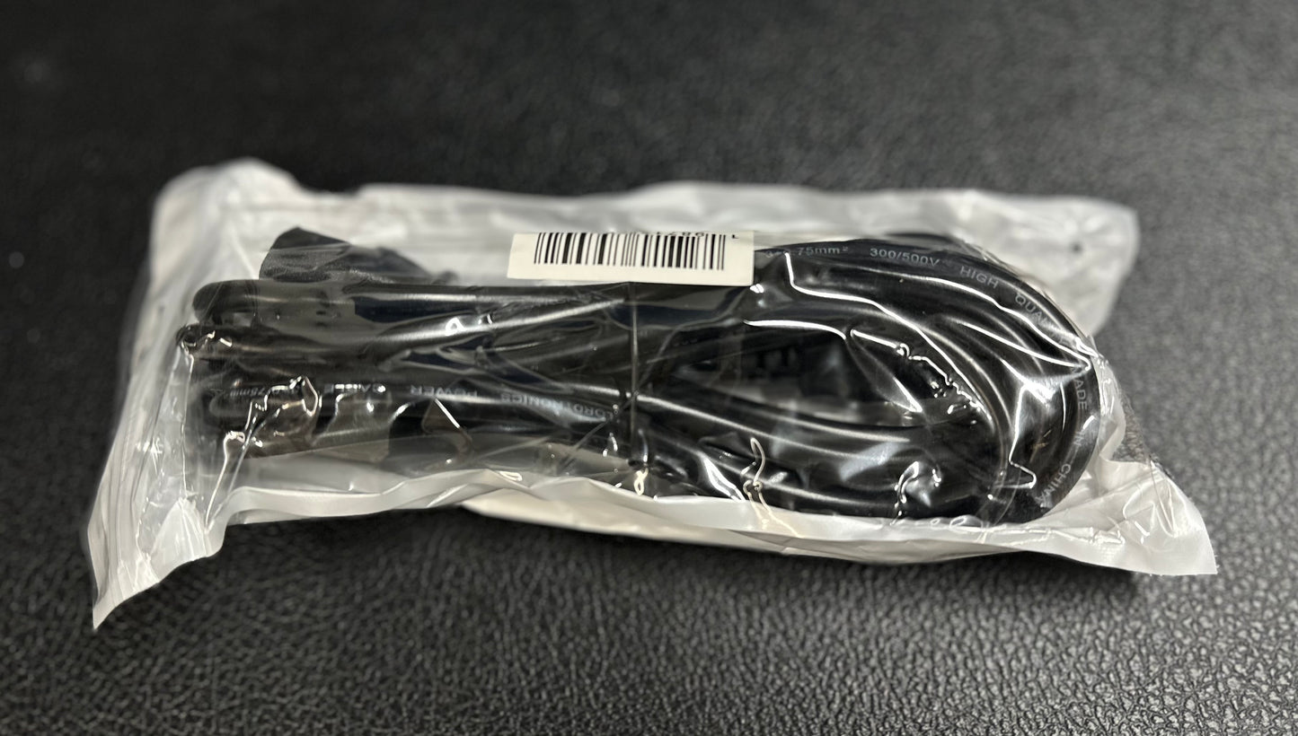 18 awg 3 conductor AC power cable 10 feet with IEC end plug $4.99 ea.