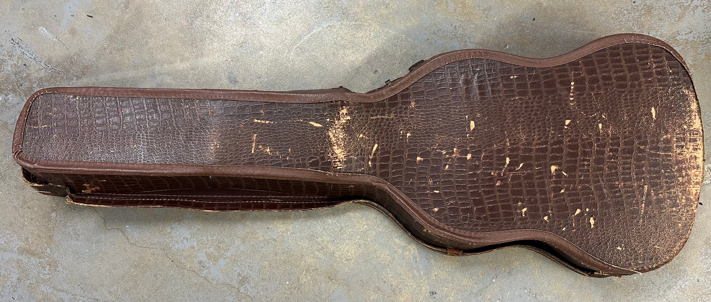 1950s Gibson L.P. Jr. soft "alligator "case - poor condition $150 shipped in U.S.