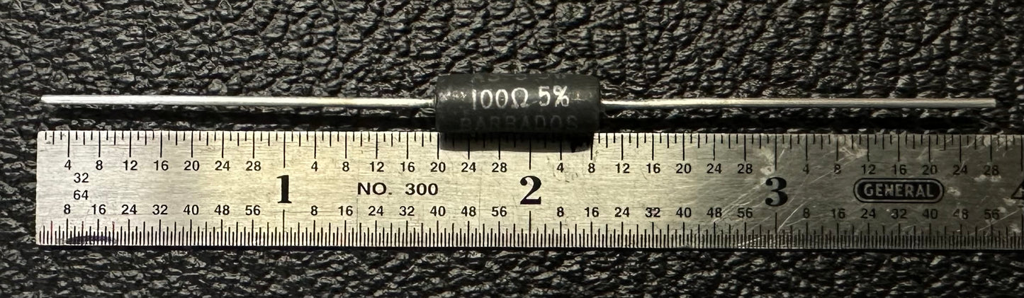 n.o.s. TRW 100 Ohm 5 Watt resistor from 1980