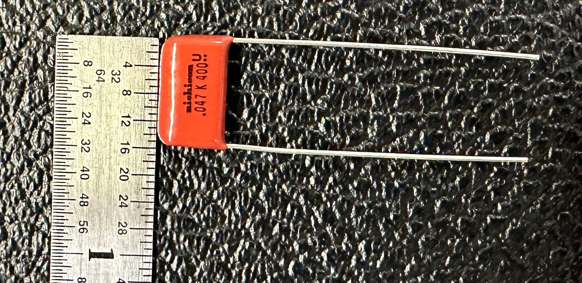 N.O.S. Nichicon Metalized Polyester Film .047uf/400VDC 10% tolerance capacitors