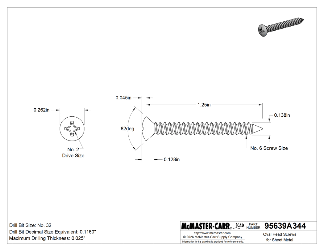 #6 Stainless Steel (316) 1960s style Fender back panel screws