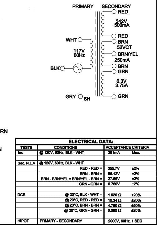 Fender power transformer part # 0041752000 '93 Concert, Blues DeVille, Super-Sonic, etc.