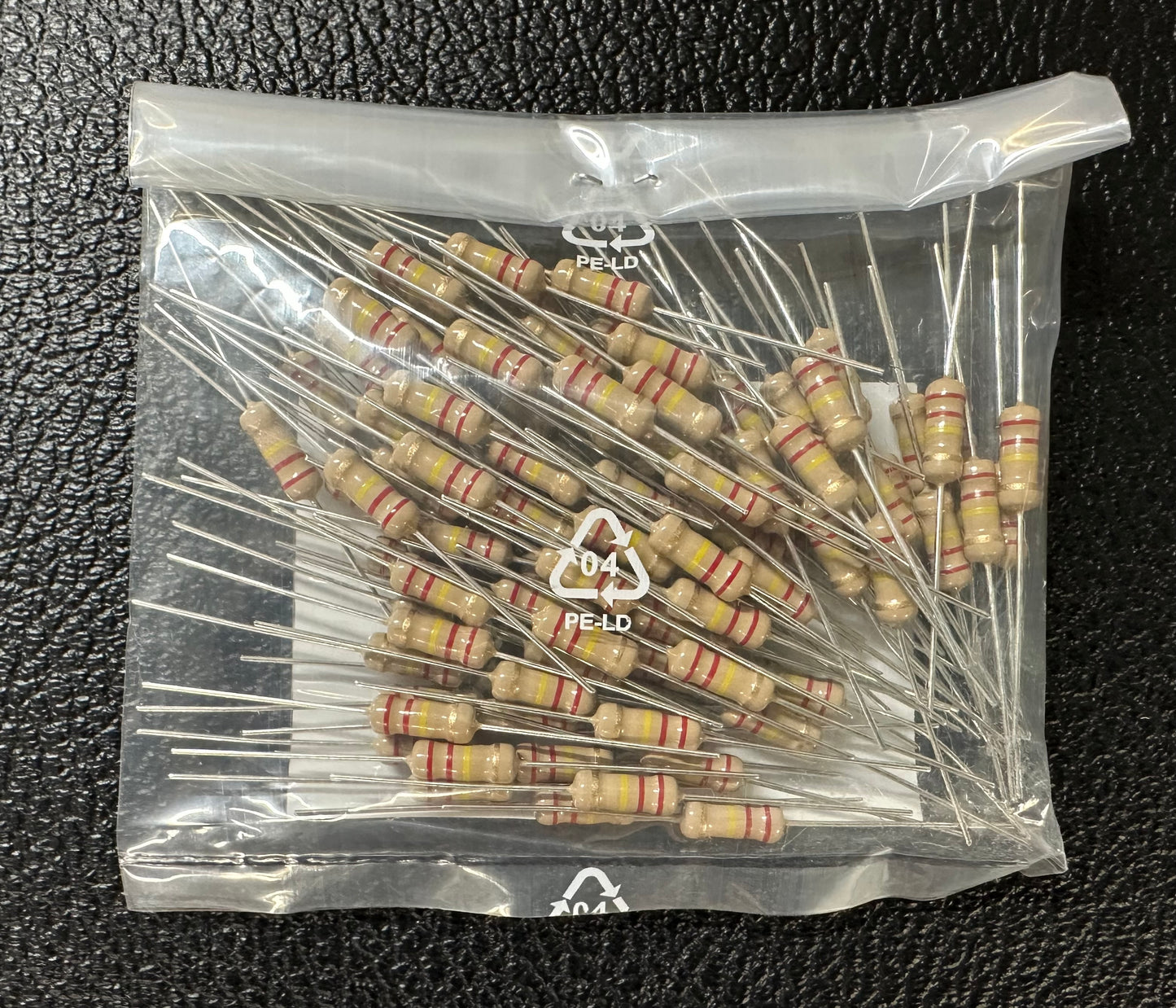 ROYAL OHM 220K Ohm 1 WATT Carbon Film resistors (bag of 100 pieces)