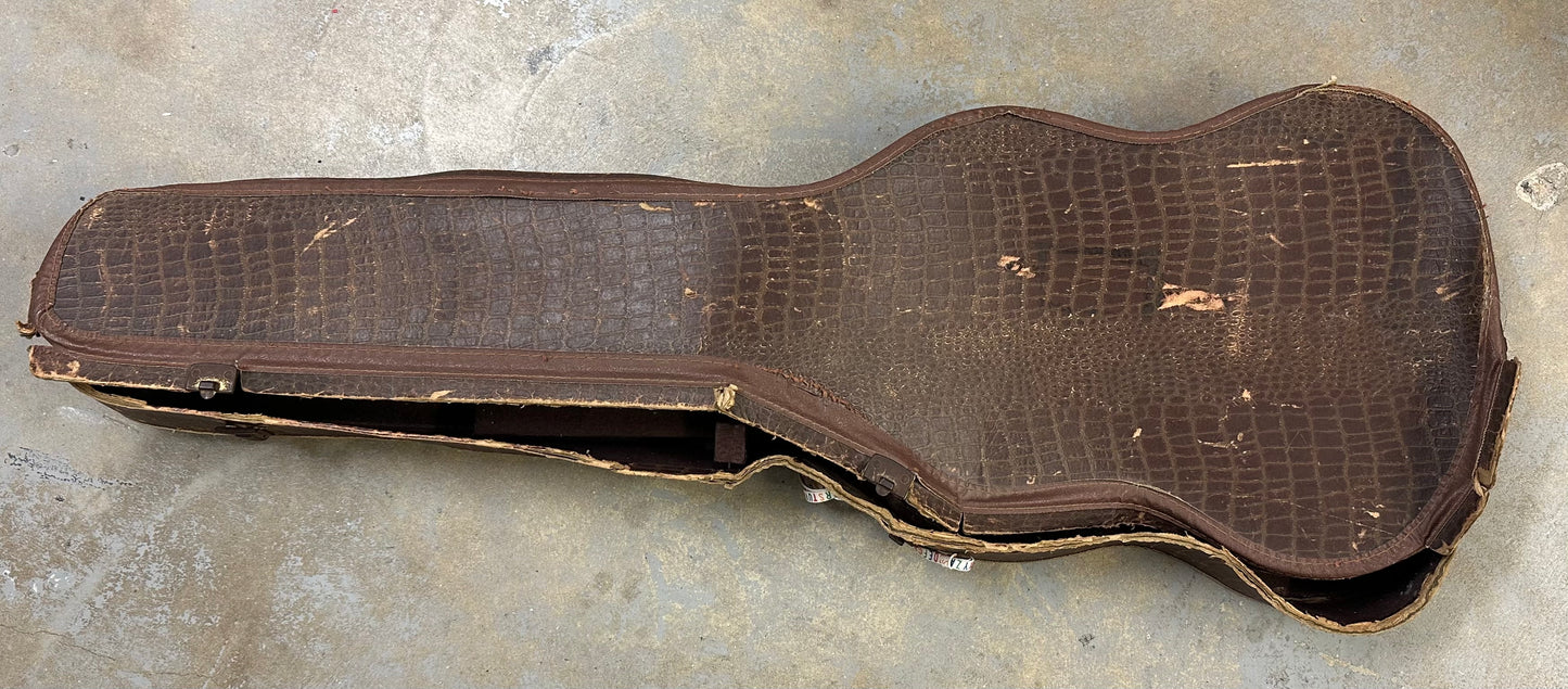 1950s Gibson L.P. Jr. soft "alligator "case - poor condition