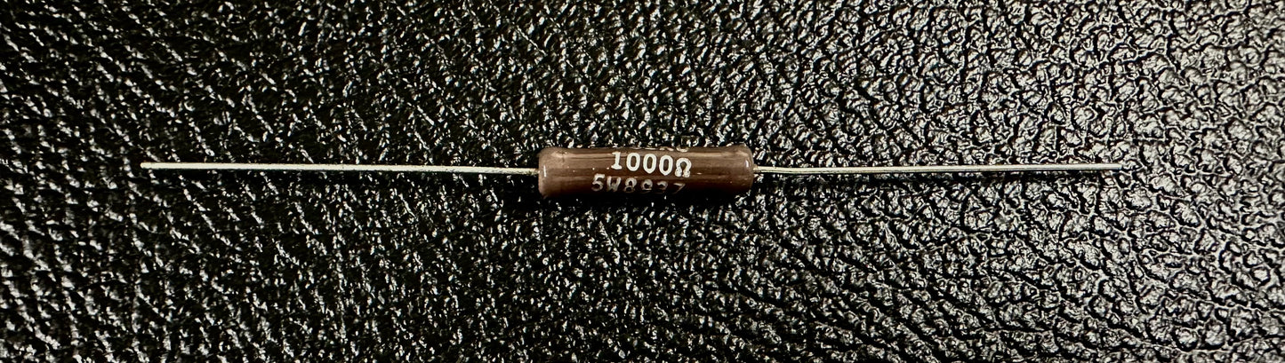 Ohmite 1K 5 Watt 5% - wire wound resistor - n.o.s. - 1989 production