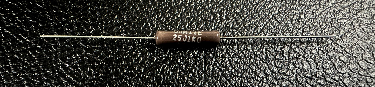 Ohmite 1K 5 Watt 5% - wire wound resistor - n.o.s. - 1989 production